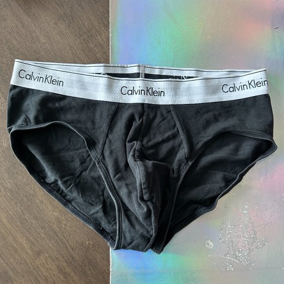 Mens Calvin Klein Cotton Stretch Briefs Size Large - Picture 1 of 3